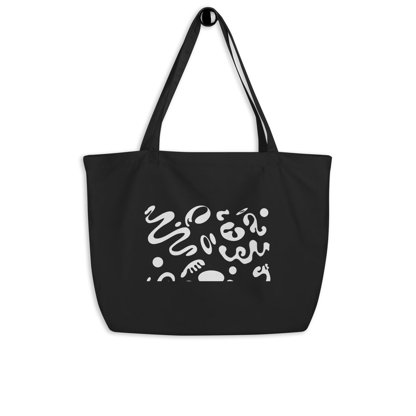 PURE IMAGINATION LARGE PRINTED ECO TOTE BAG - Smoke Black