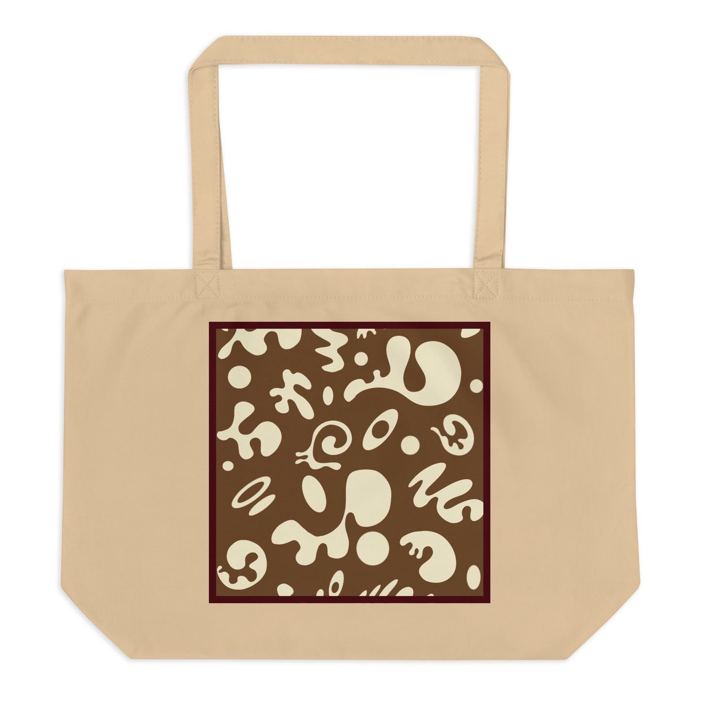 ADORN’D LARGE PRINTED ECO TOTE BAG - Natural OG