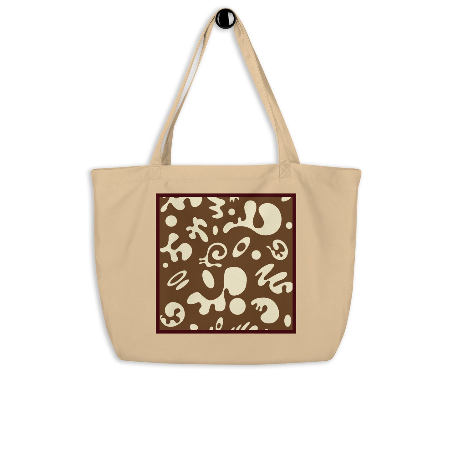 ADORN’D LARGE PRINTED ECO TOTE BAG - Natural OG