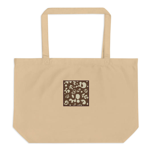 ADORN’D LARGE EMBROIDERED ECO TOTE BAG - Natural OG