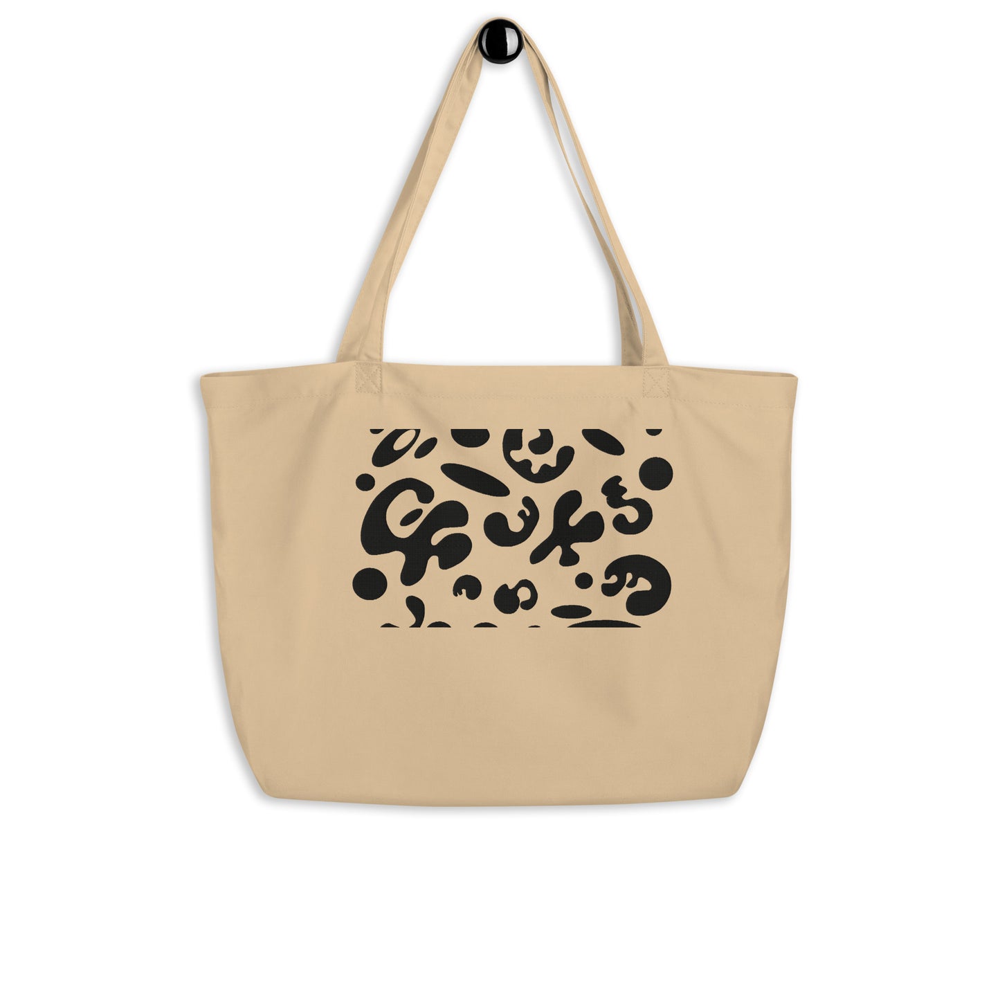 PURE IMAGINATION LARGE PRINT EMBROIDERED BIG ECO TOTE BAG - Warm White