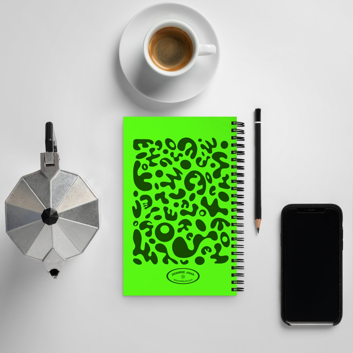 BRIGHT FUTURE SPRIAL NOTEBOOK (DOTTED) - Green Eyes