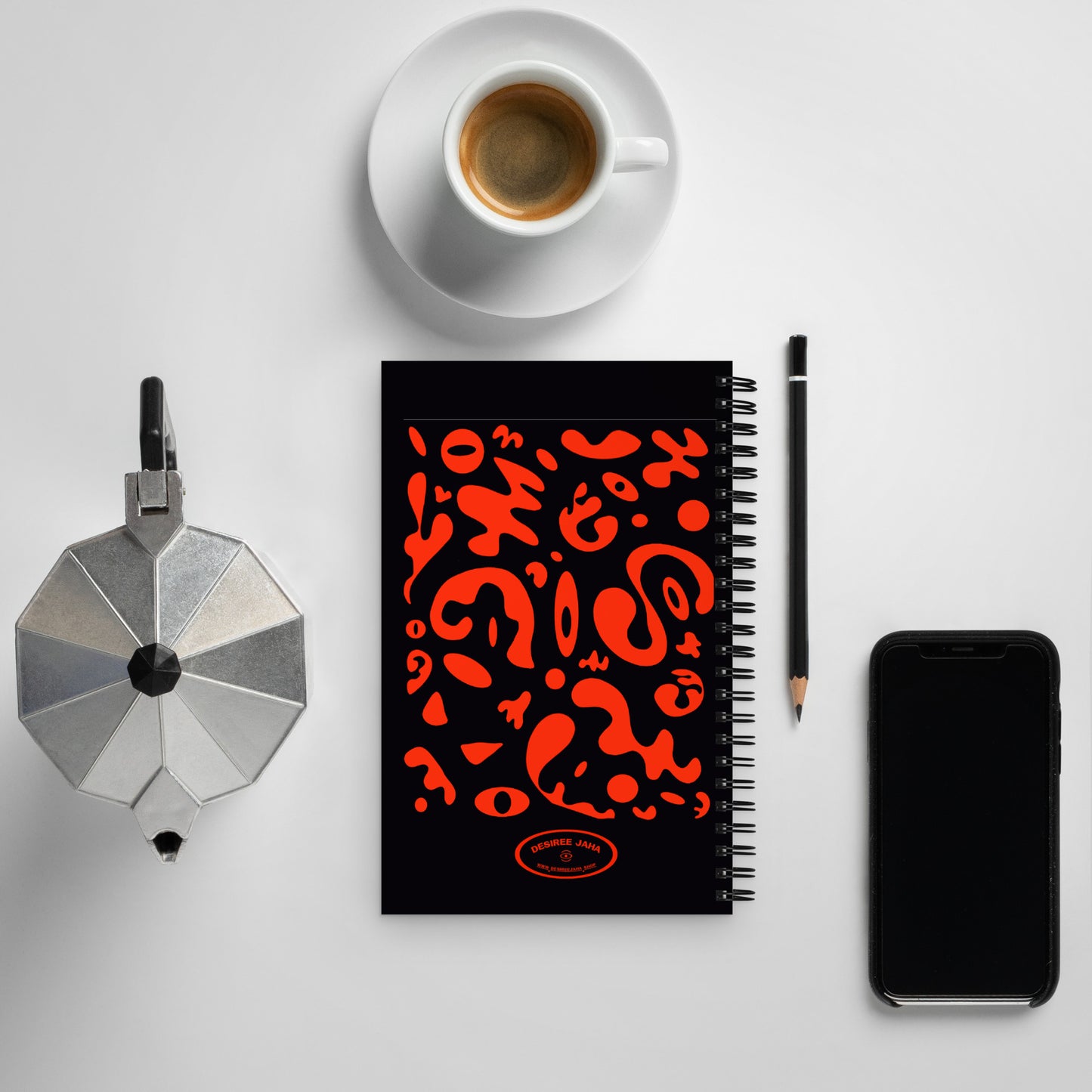 BRIGHT FUTURE SPRIAL NOTEBOOK (DOTTED) - Black Magic Woman