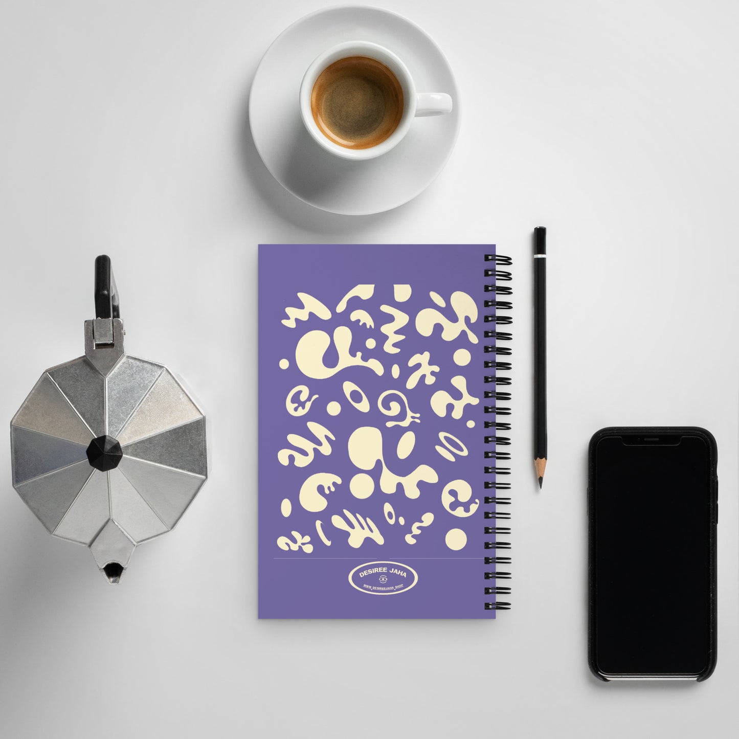 BRIGHT FUTURE SPRIAL NOTEBOOK (DOTTED) - Purple Rain