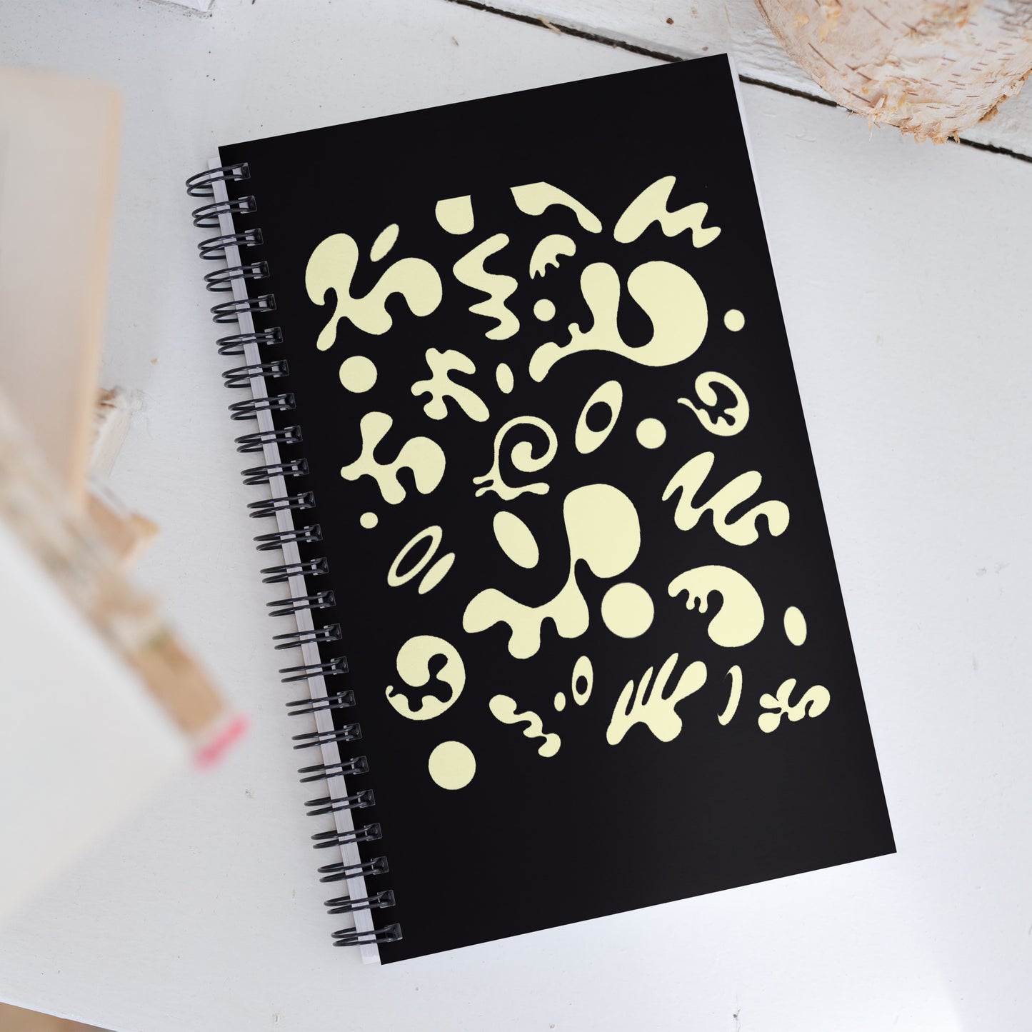 BRIGHT FUTURE SPRIAL NOTEBOOK (DOTTED) - Smoke Black