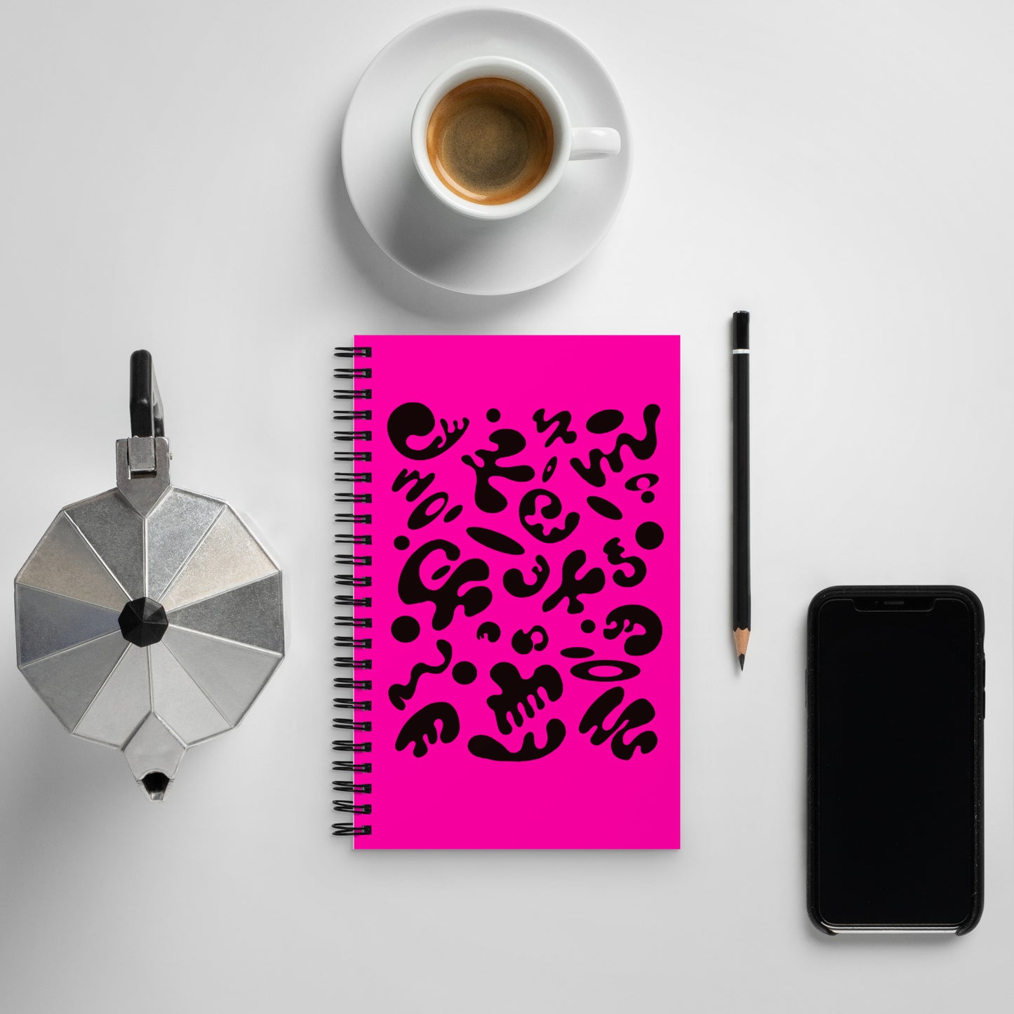 BRIGHT FUTURE SPRIAL NOTEBOOK (DOTTED) - Pink Matter