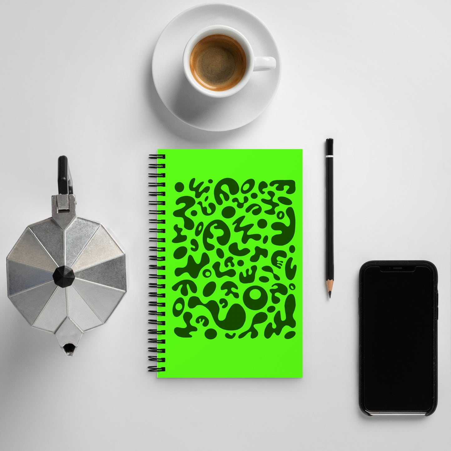 BRIGHT FUTURE SPRIAL NOTEBOOK (DOTTED) - Green Eyes