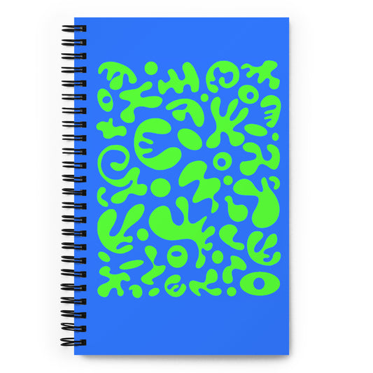 BRIGHT FUTURE SPRIAL NOTEBOOK (DOTTED) - Blue & Green