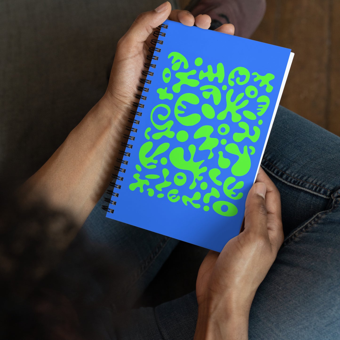 BRIGHT FUTURE SPRIAL NOTEBOOK (DOTTED) - Blue & Green