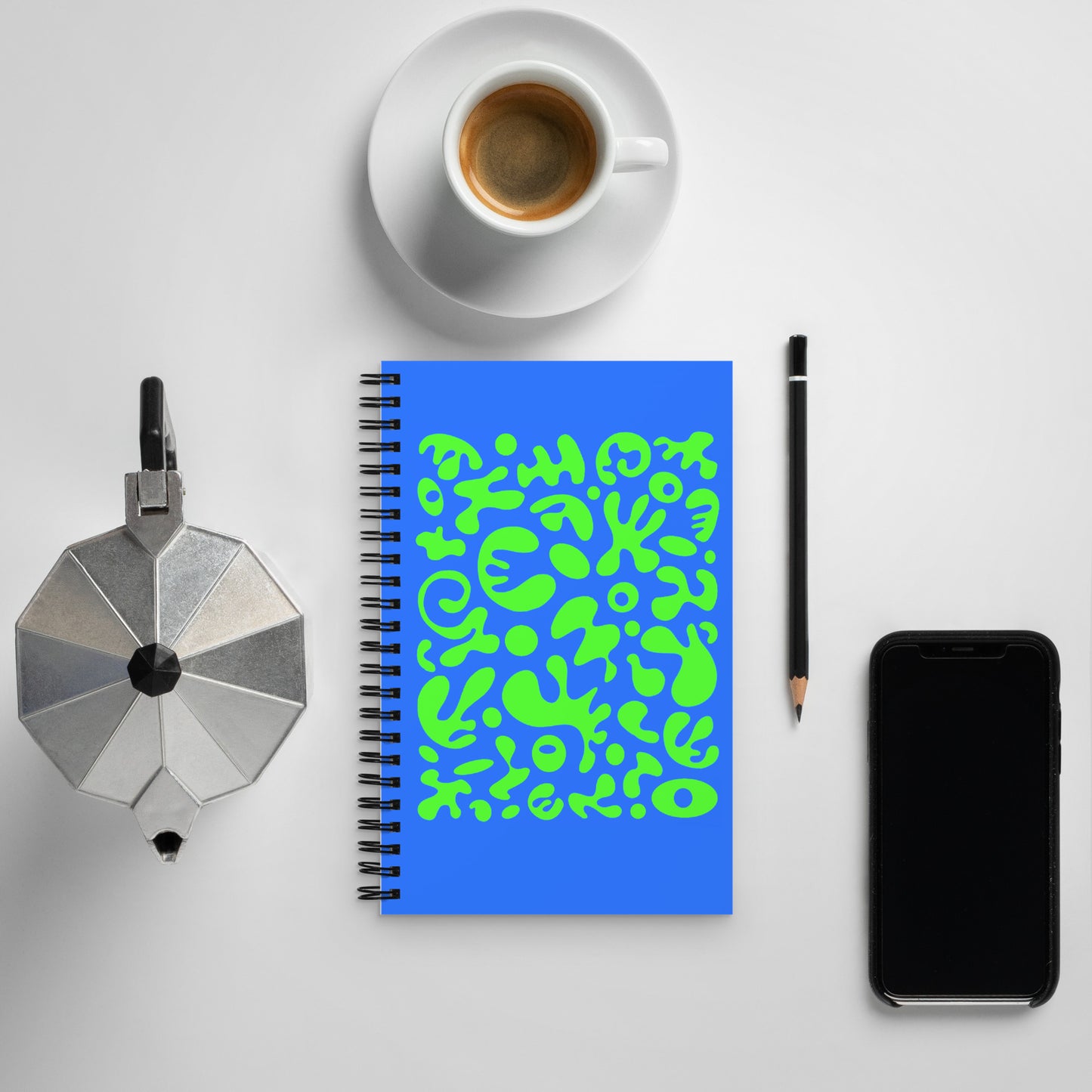 BRIGHT FUTURE SPRIAL NOTEBOOK (DOTTED) - Blue & Green