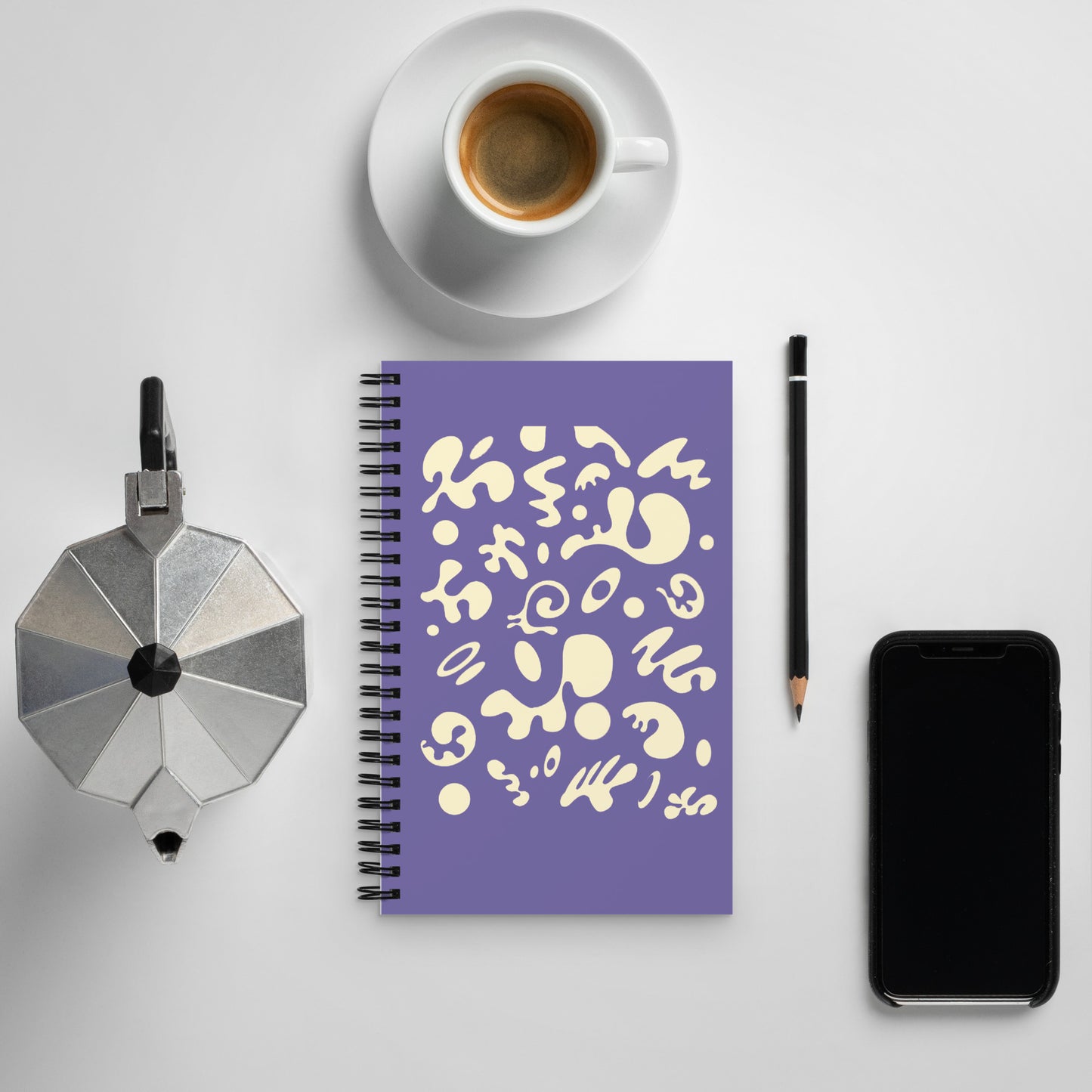 BRIGHT FUTURE SPRIAL NOTEBOOK (DOTTED) - Purple Rain