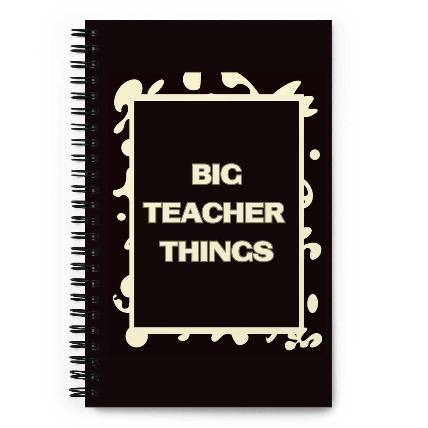 BIG TEACHER THINGS SPRIAL NOTEBOOK (DOTTED) - Smoke Black