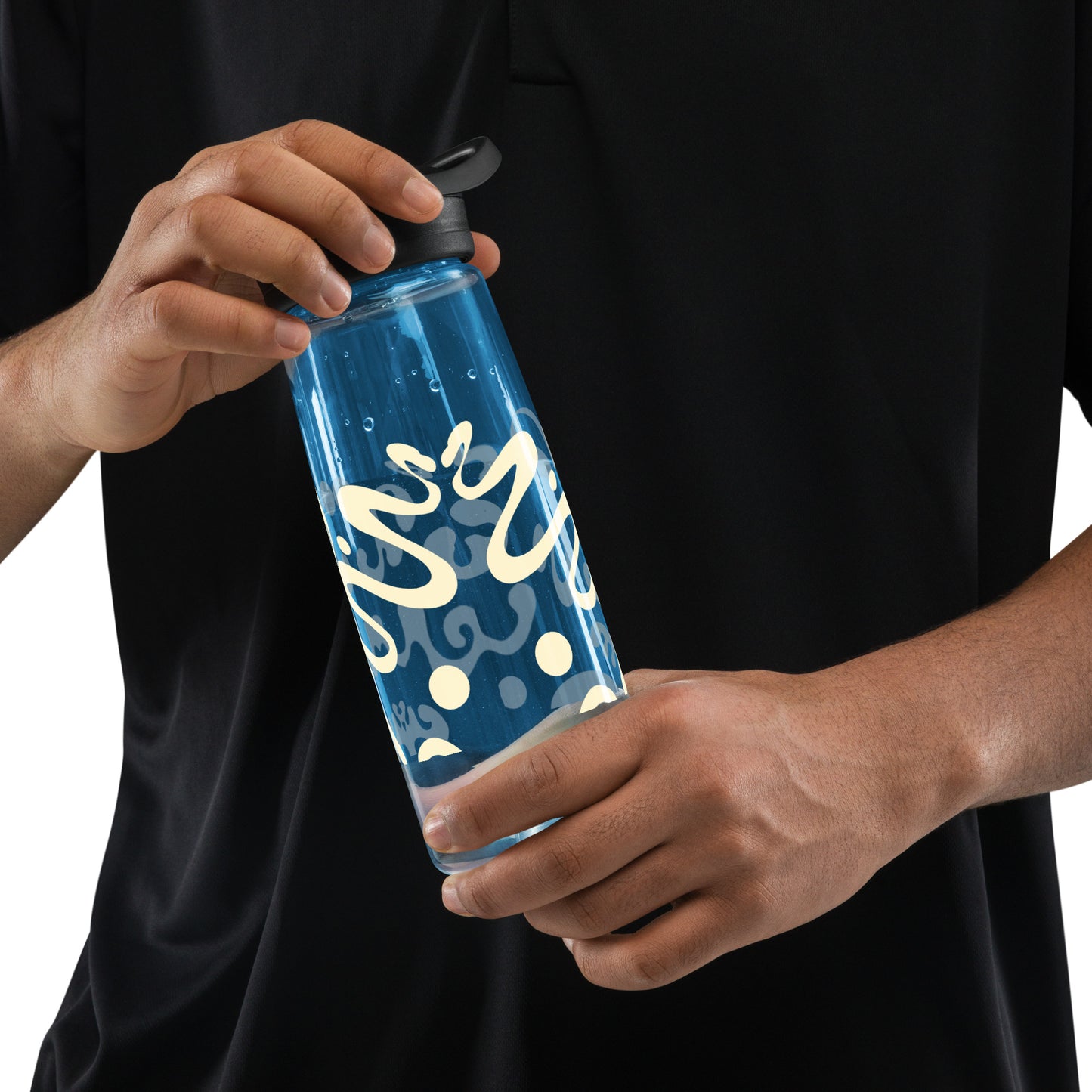 NOURISH'D SPORTS WATER BOTTLE | CamelBak Eddy®+ - Warm White Print