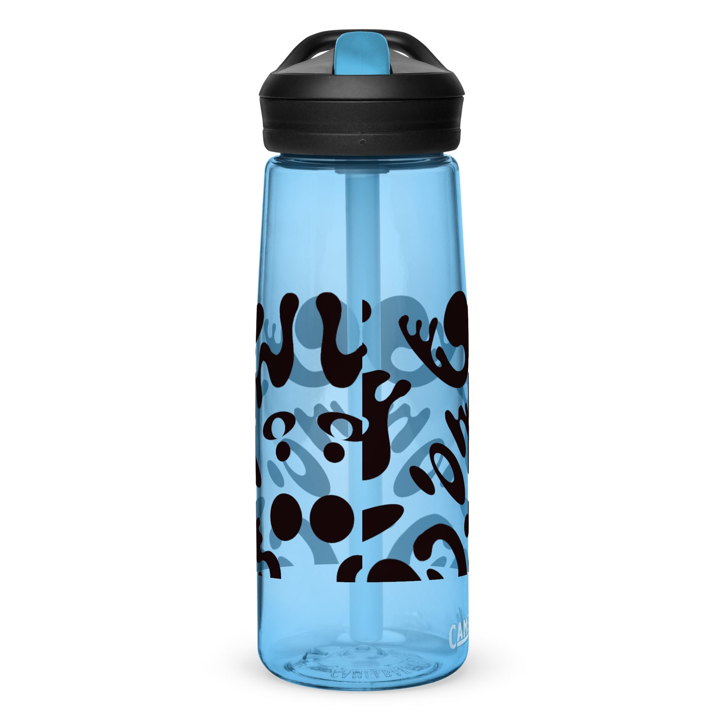 NOURISH'D SPORTS WATER BOTTLE | CamelBak Eddy®+ - Smoke Black Print