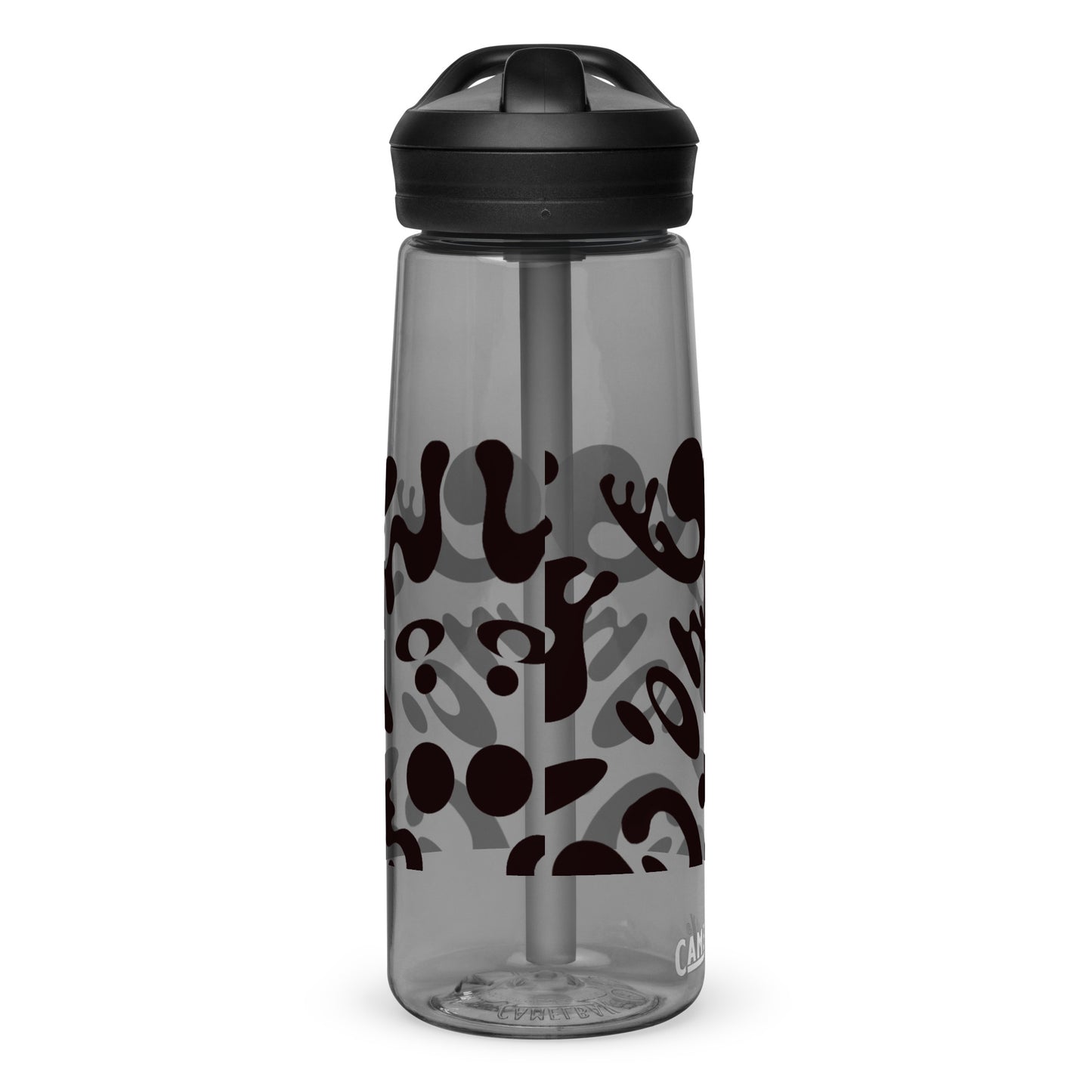 NOURISH'D SPORTS WATER BOTTLE | CamelBak Eddy®+ - Smoke Black Print