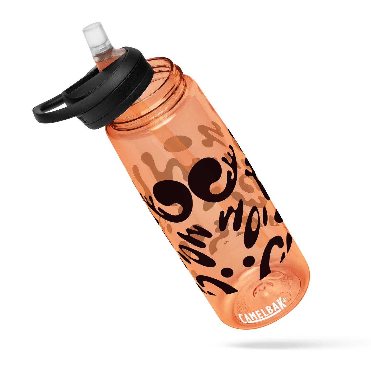 NOURISH'D SPORTS WATER BOTTLE | CamelBak Eddy®+ - Smoke Black Print