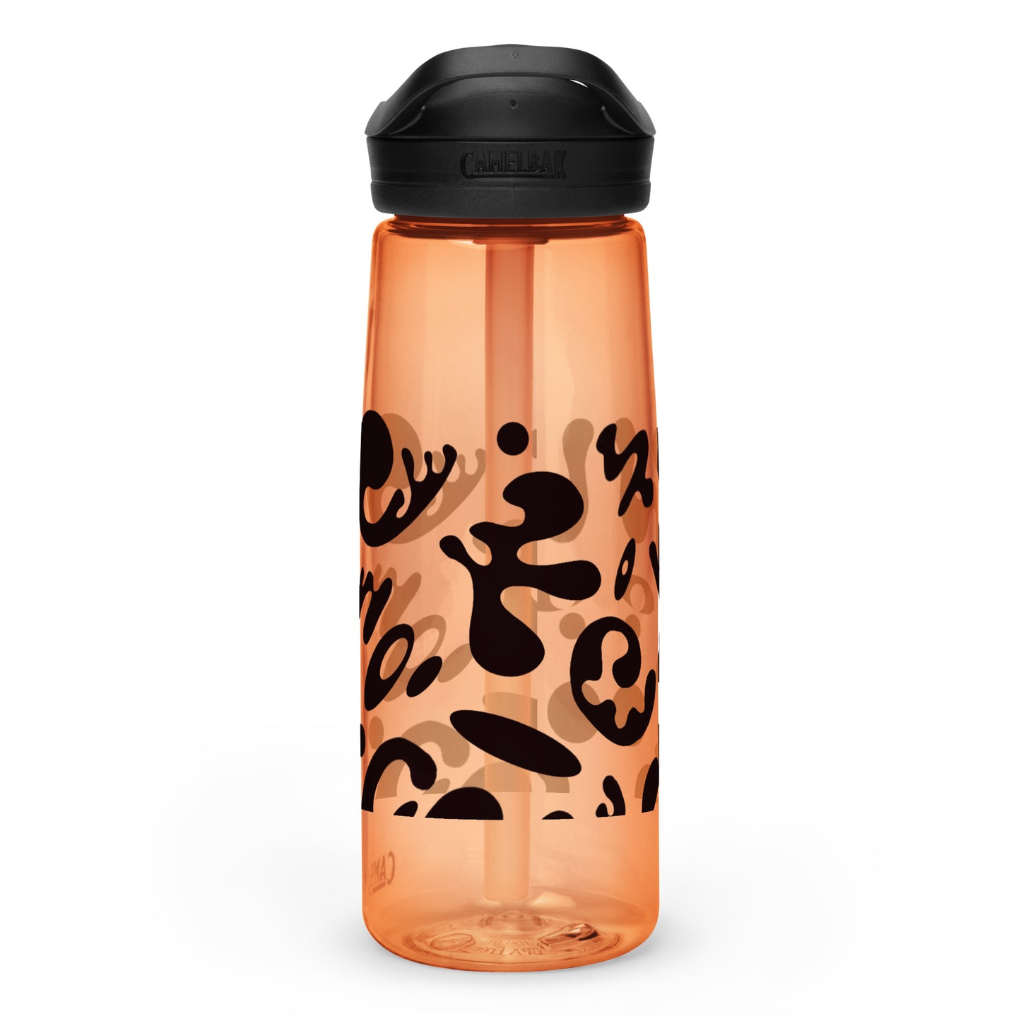 NOURISH'D SPORTS WATER BOTTLE | CamelBak Eddy®+ - Smoke Black Print