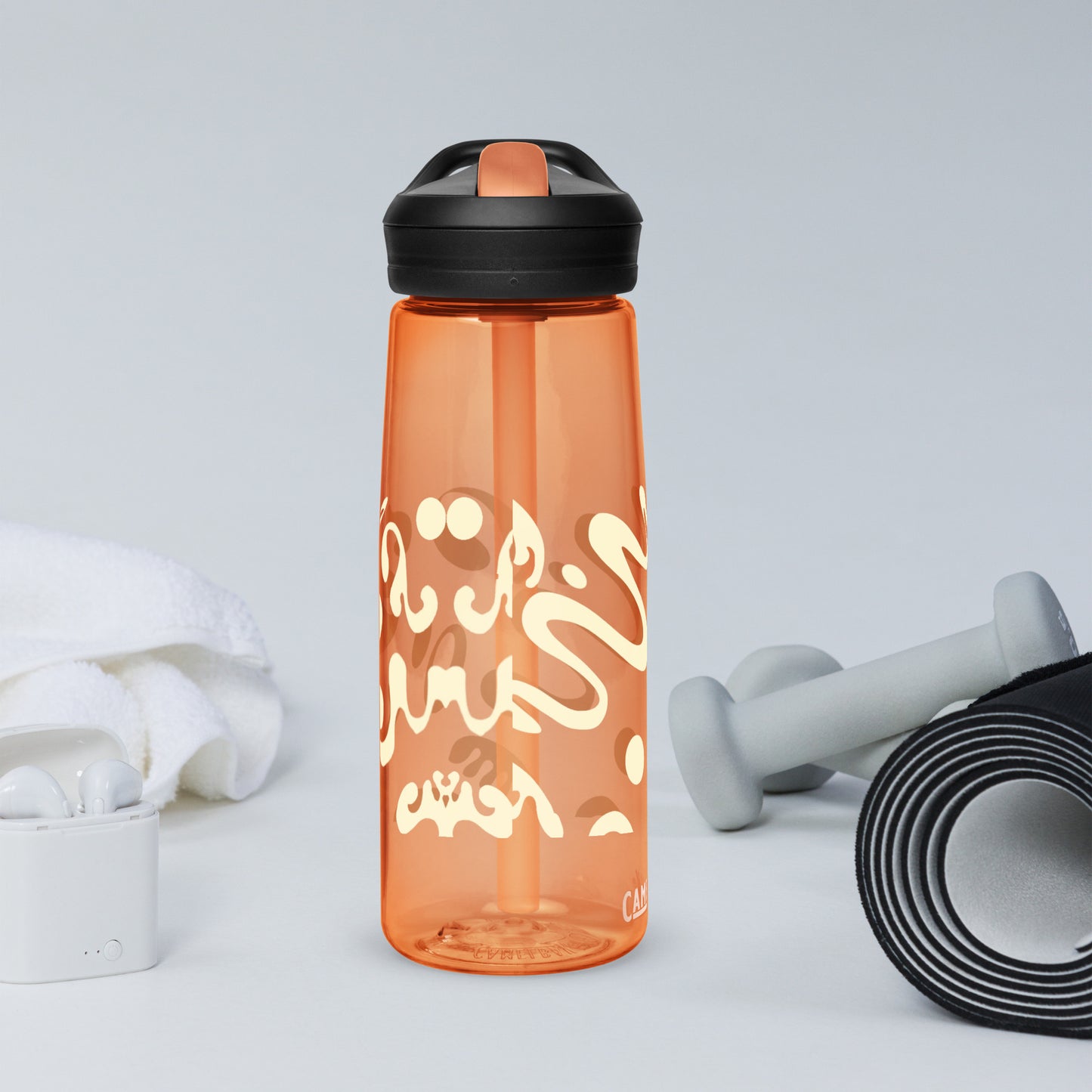 NOURISH'D SPORTS WATER BOTTLE | CamelBak Eddy®+ - Warm White Print