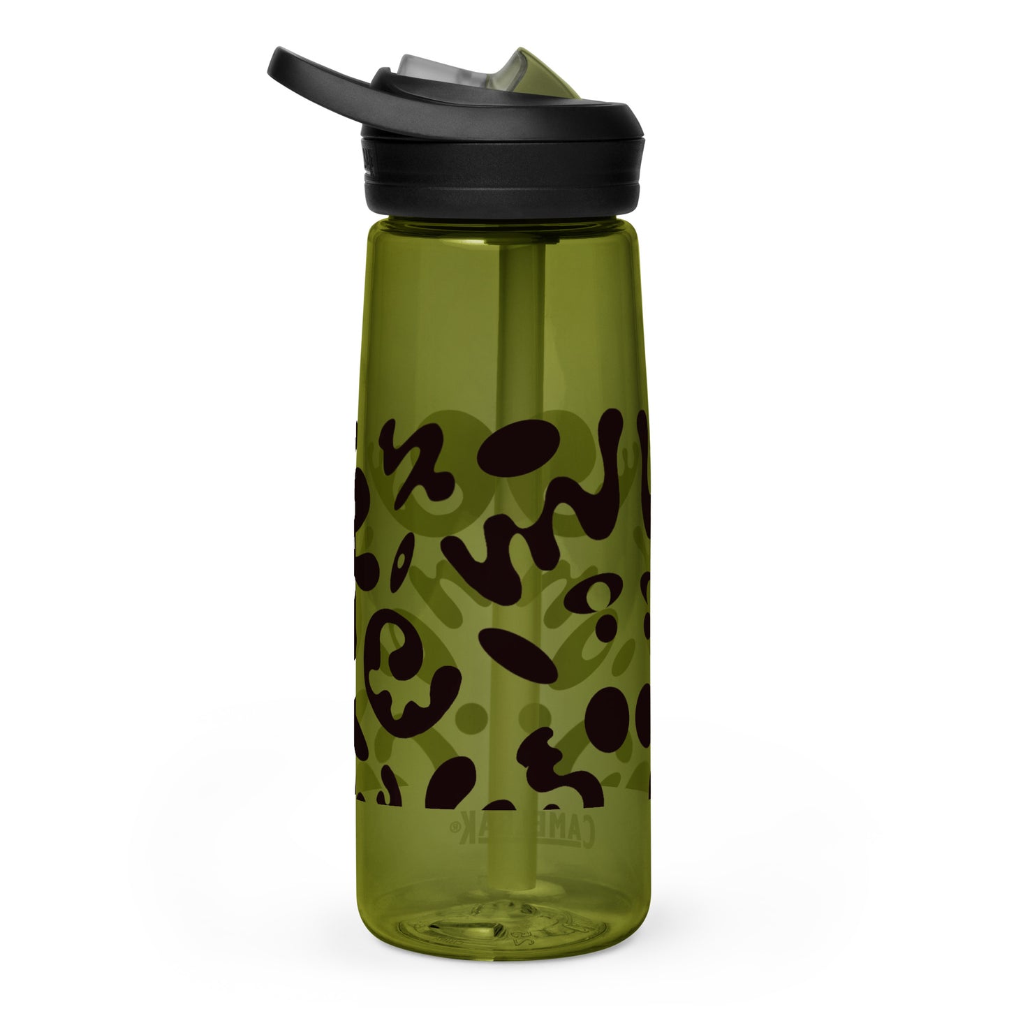 NOURISH'D SPORTS WATER BOTTLE | CamelBak Eddy®+ - Smoke Black Print