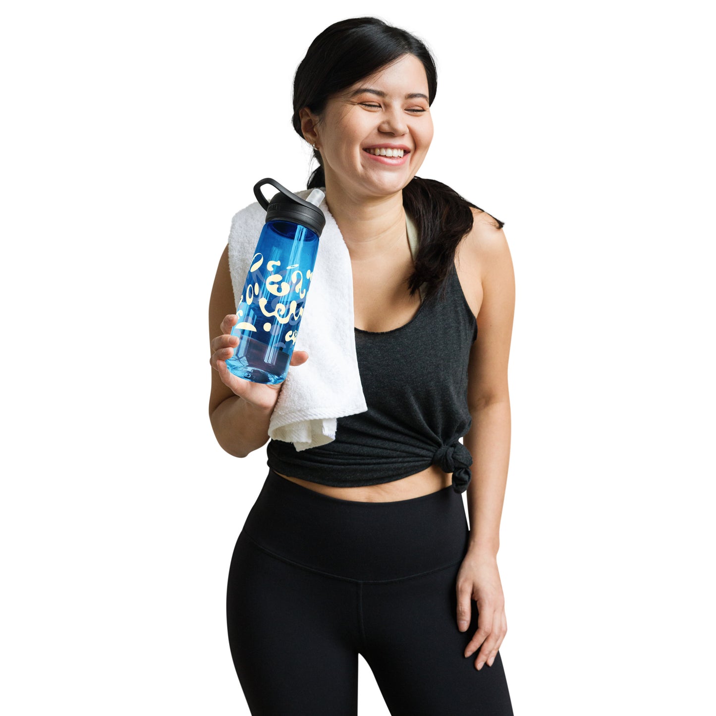 NOURISH'D SPORTS WATER BOTTLE | CamelBak Eddy®+ - Warm White Print