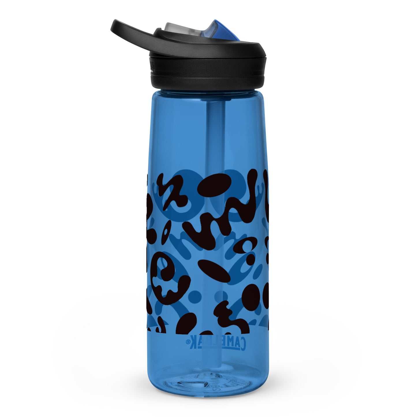 NOURISH'D SPORTS WATER BOTTLE | CamelBak Eddy®+ - Smoke Black Print