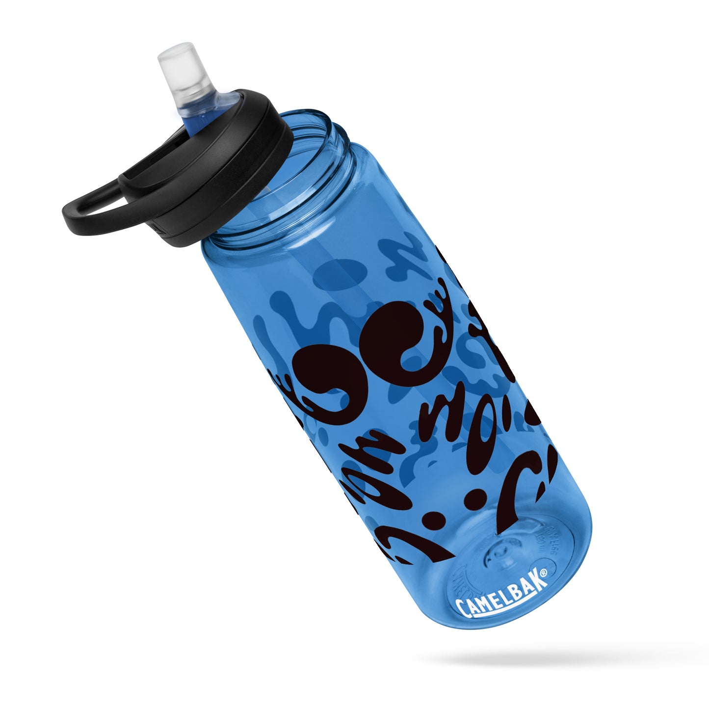 NOURISH'D SPORTS WATER BOTTLE | CamelBak Eddy®+ - Smoke Black Print