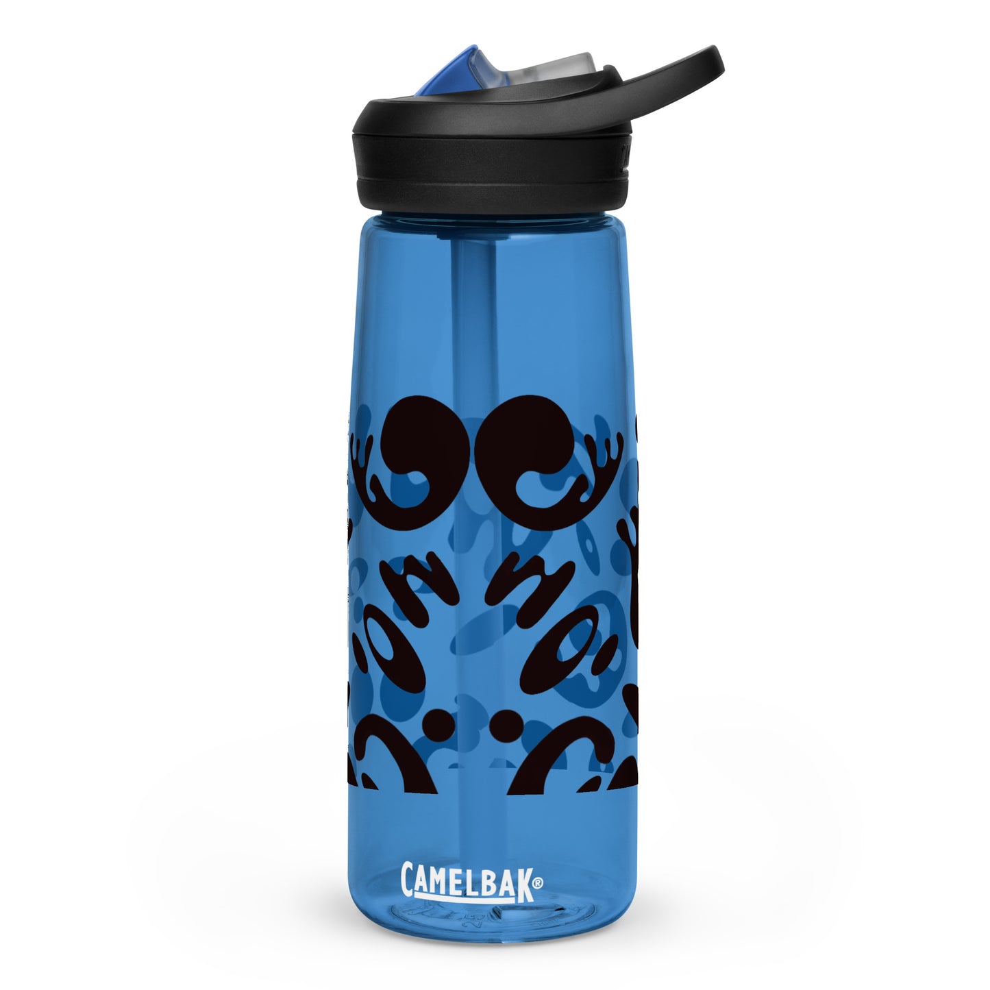 NOURISH'D SPORTS WATER BOTTLE | CamelBak Eddy®+ - Smoke Black Print