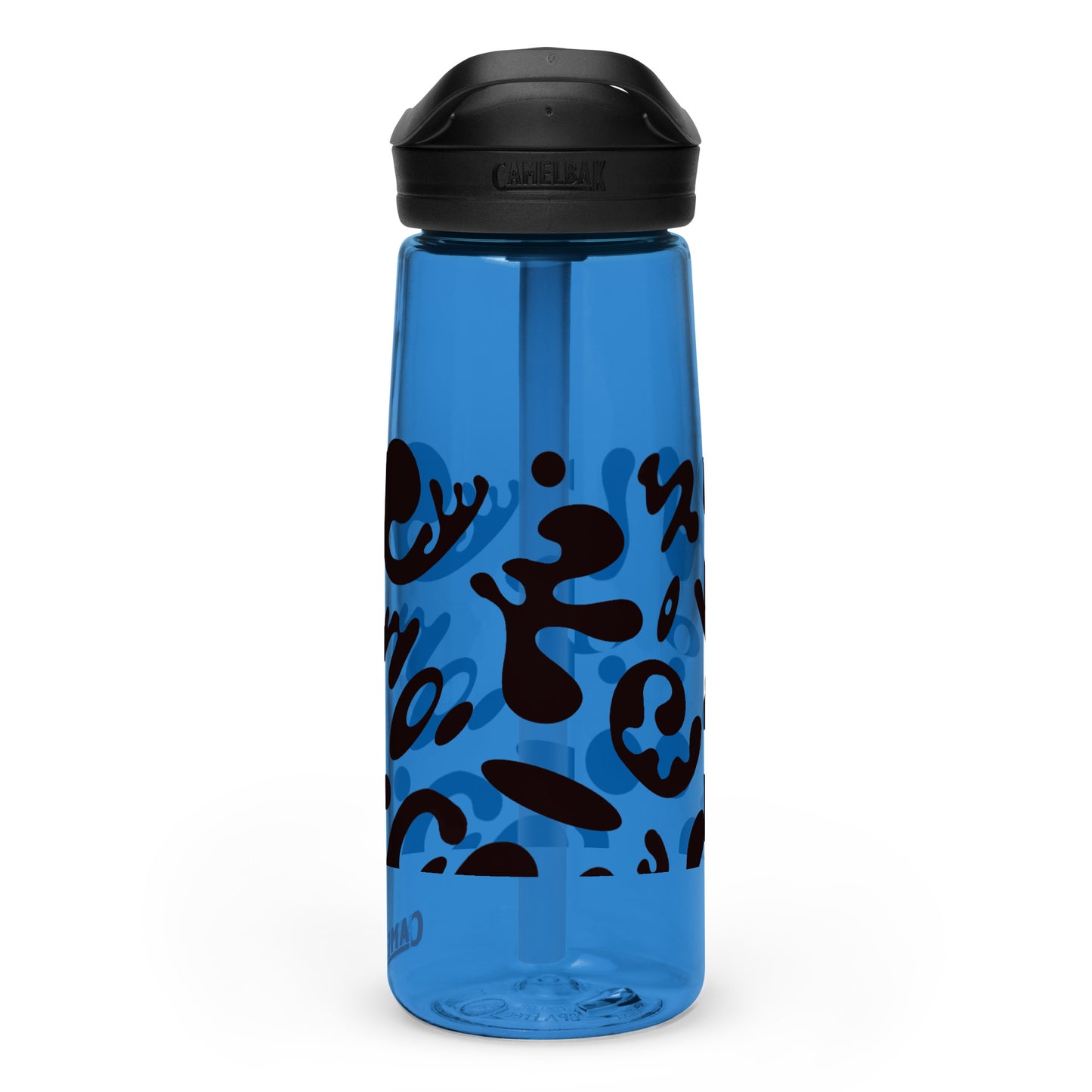 NOURISH'D SPORTS WATER BOTTLE | CamelBak Eddy®+ - Smoke Black Print