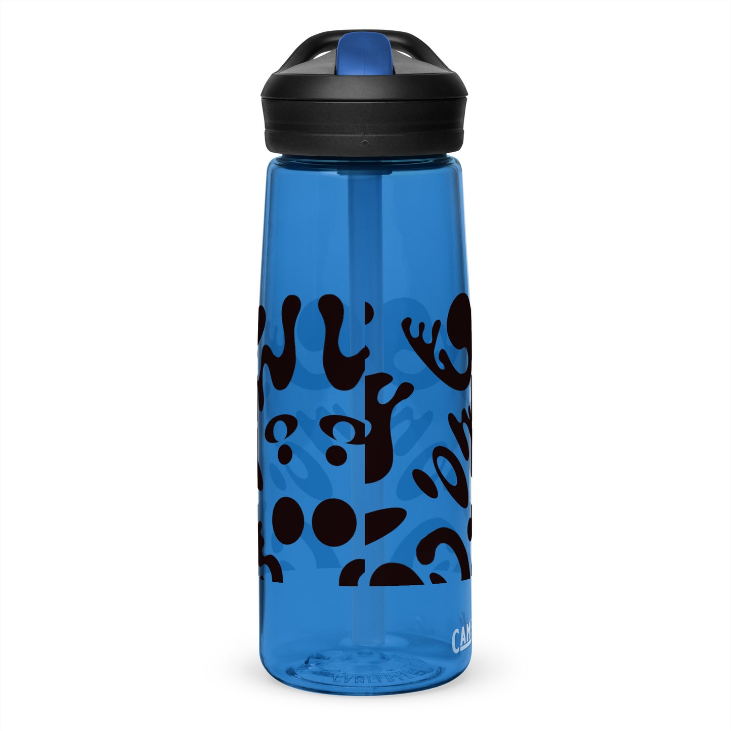 NOURISH'D SPORTS WATER BOTTLE | CamelBak Eddy®+ - Smoke Black Print