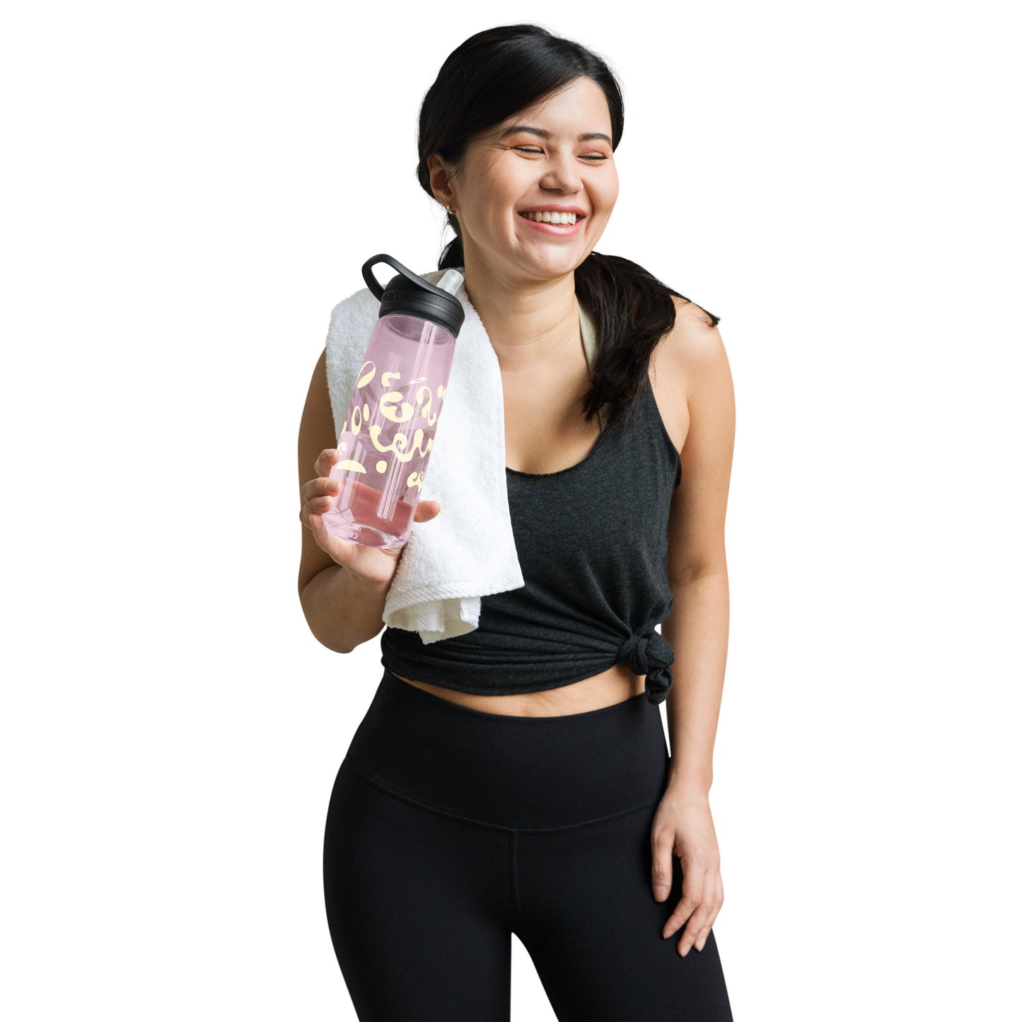 NOURISH'D SPORTS WATER BOTTLE | CamelBak Eddy®+ - Warm White Print