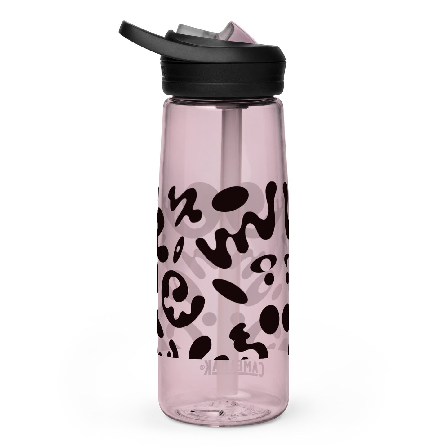 NOURISH'D SPORTS WATER BOTTLE | CamelBak Eddy®+ - Smoke Black Print