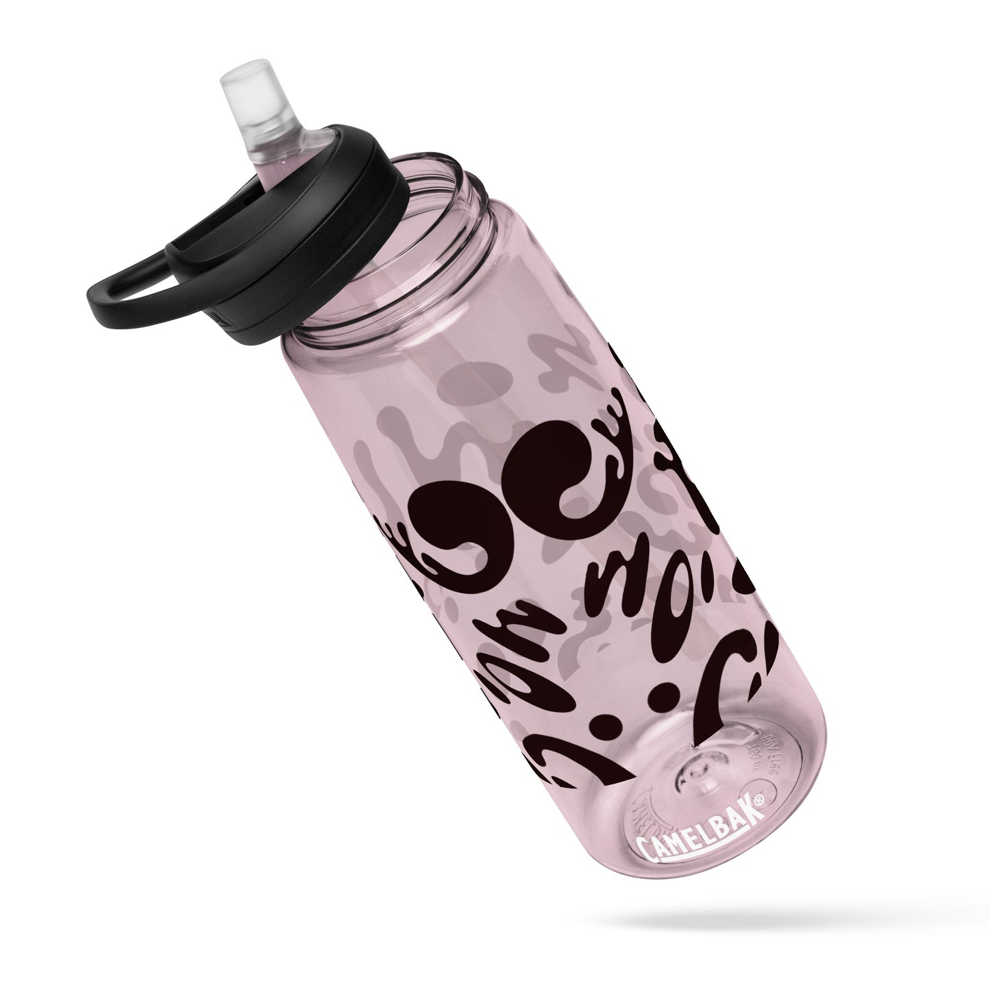 NOURISH'D SPORTS WATER BOTTLE | CamelBak Eddy®+ - Smoke Black Print