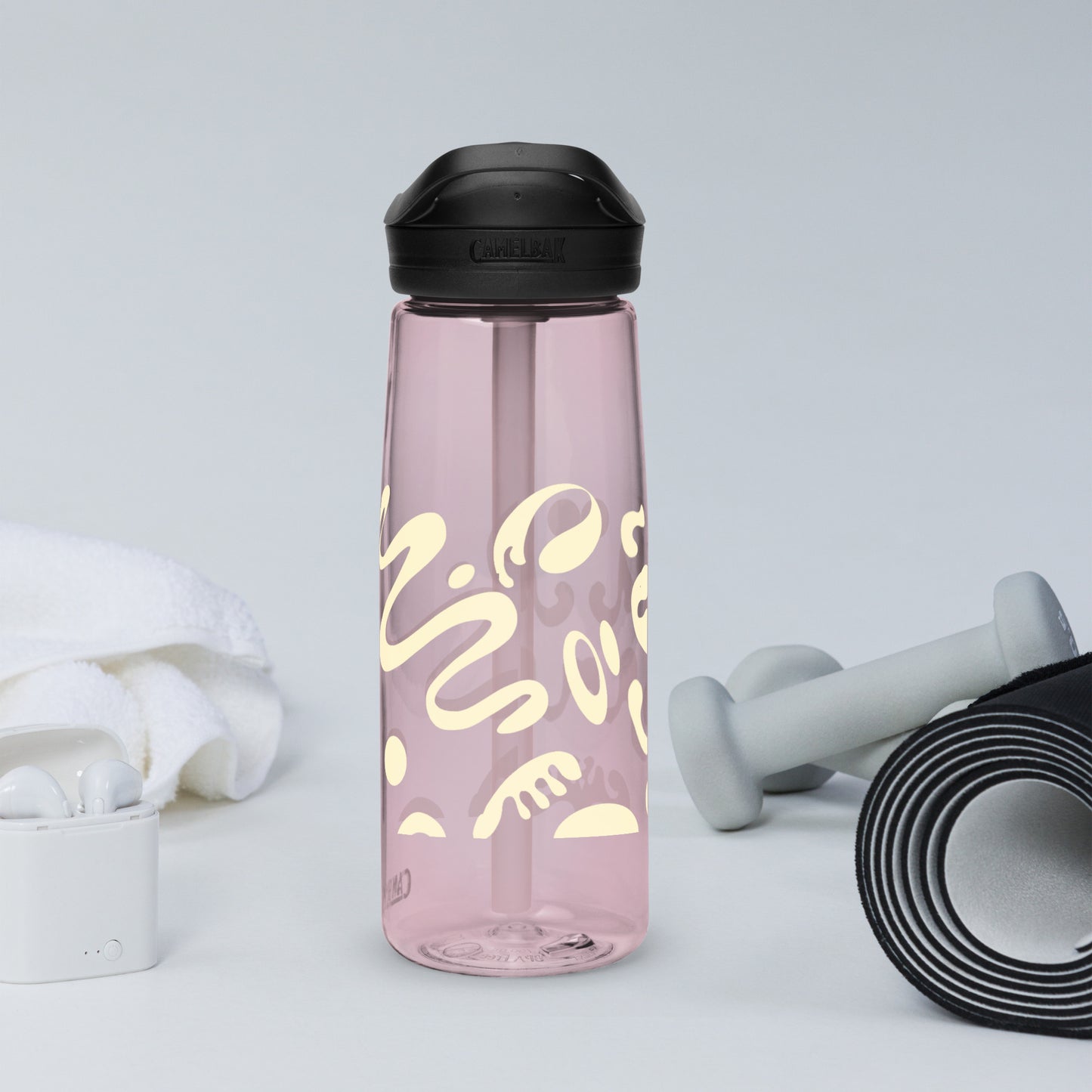 NOURISH'D SPORTS WATER BOTTLE | CamelBak Eddy®+ - Warm White Print