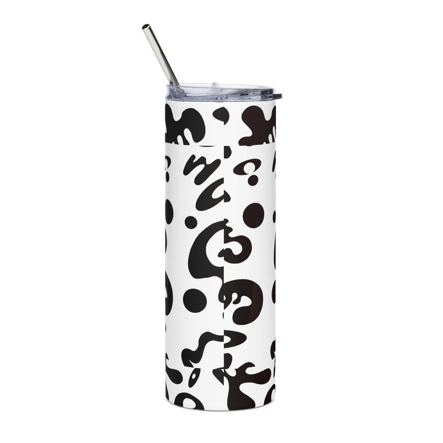 NOURISH'D STAINLESS STEEL TALL TUMBLER - Starlight White Print