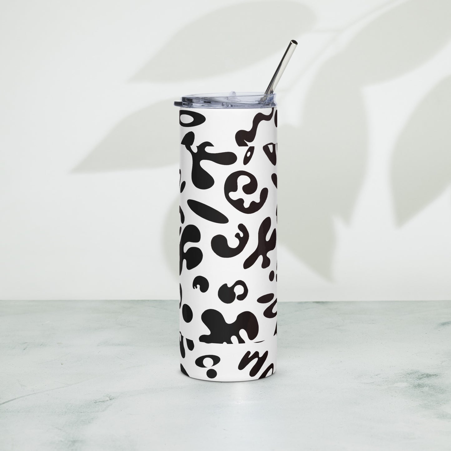 NOURISH'D STAINLESS STEEL TALL TUMBLER - Starlight White Print