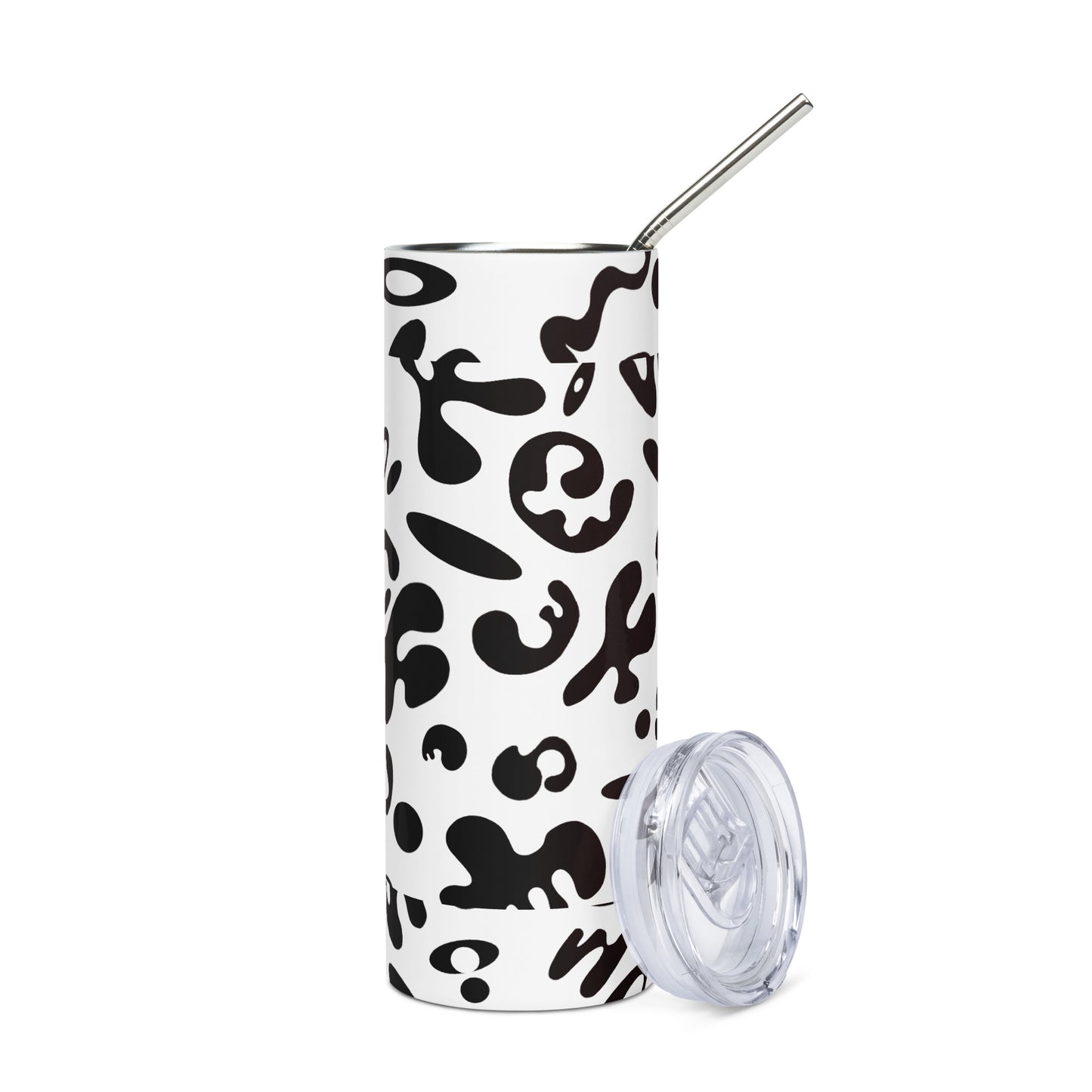 NOURISH'D STAINLESS STEEL TALL TUMBLER - Starlight White Print