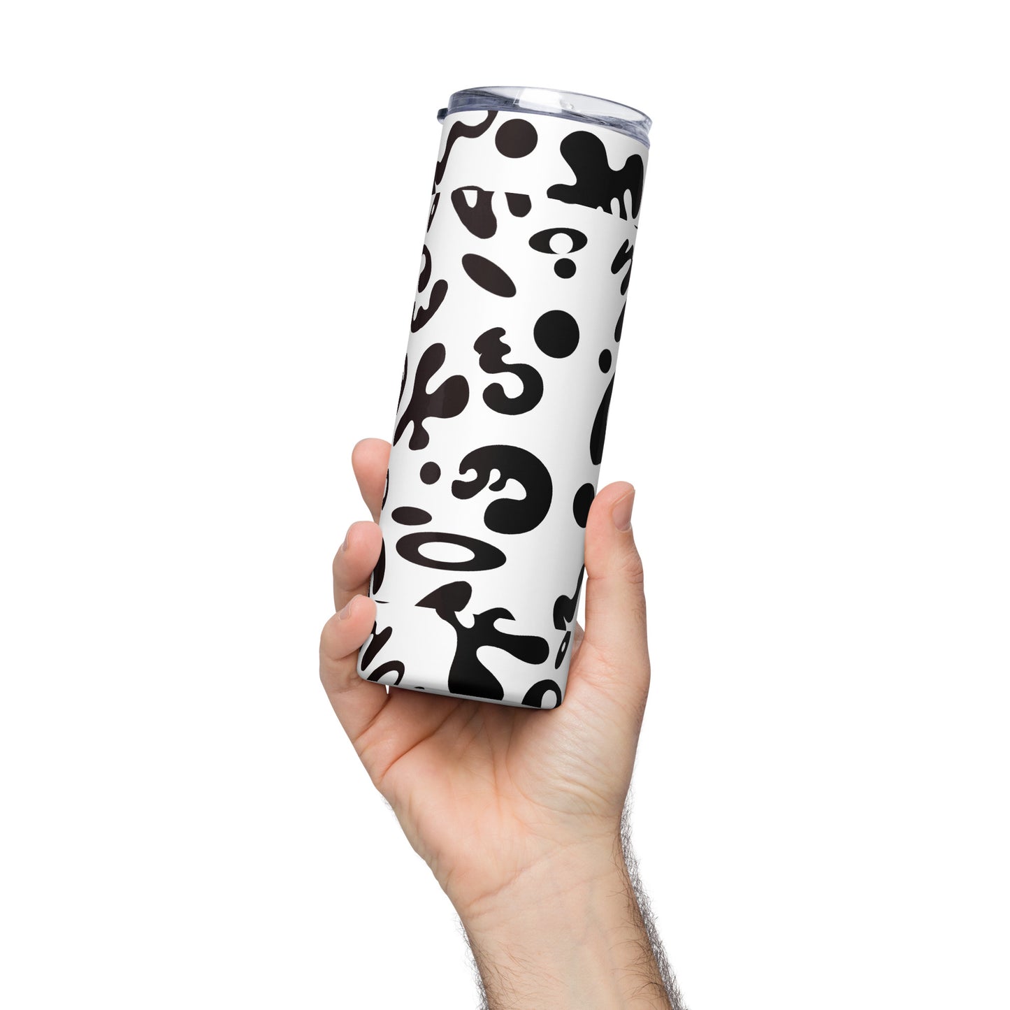 NOURISH'D STAINLESS STEEL TALL TUMBLER - Starlight White Print