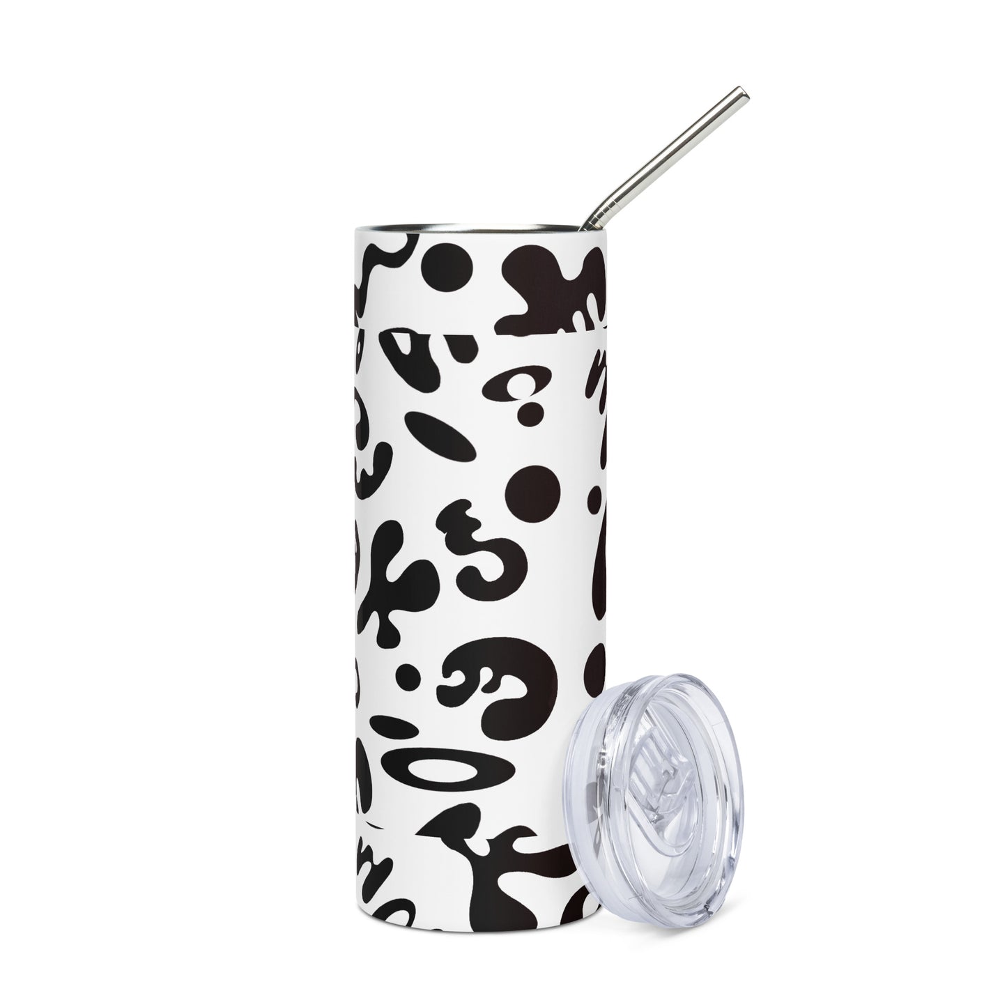 NOURISH'D STAINLESS STEEL TALL TUMBLER - Starlight White Print