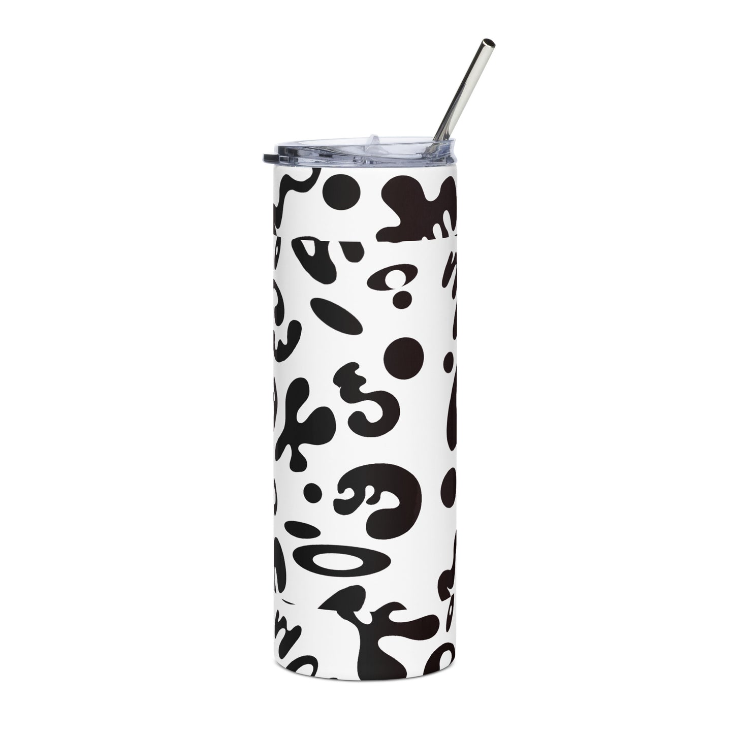 NOURISH'D STAINLESS STEEL TALL TUMBLER - Starlight White Print