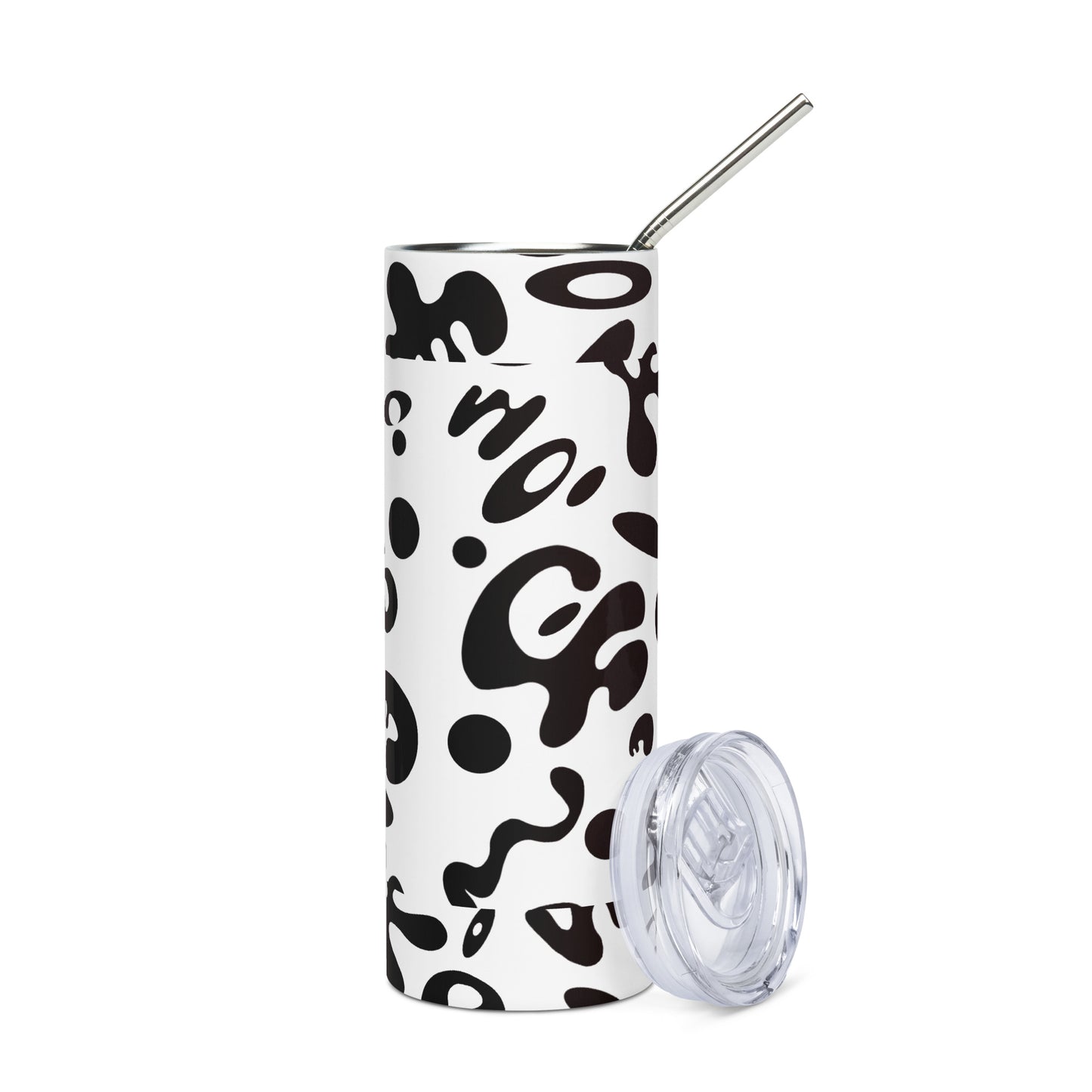 NOURISH'D STAINLESS STEEL TALL TUMBLER - Starlight White Print