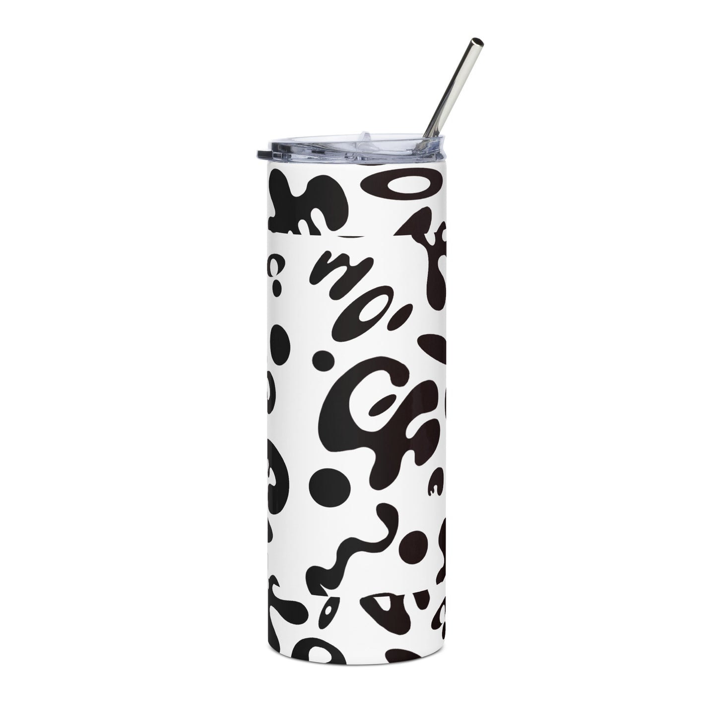 NOURISH'D STAINLESS STEEL TALL TUMBLER - Starlight White Print