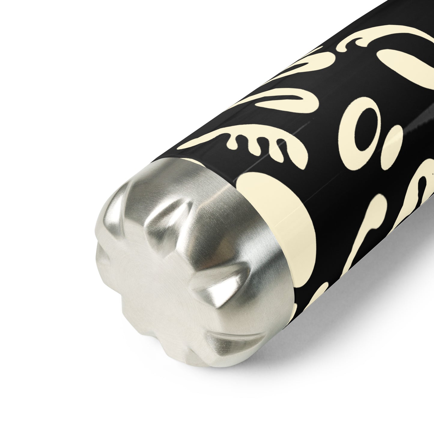 NOURISH'D STAINLESS STEEL WATER BOTTLE - Smoke Black Print