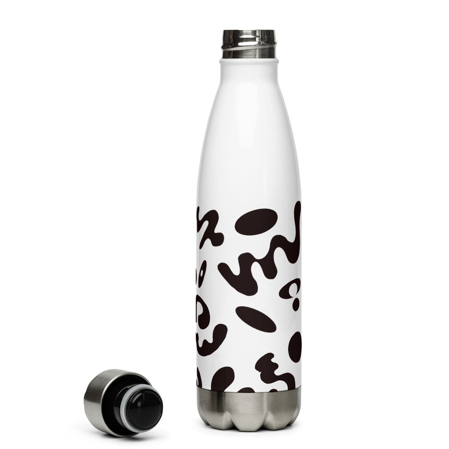 NOURISH'D STAINLESS STEEL WATER BOTTLE - Starlight White Print