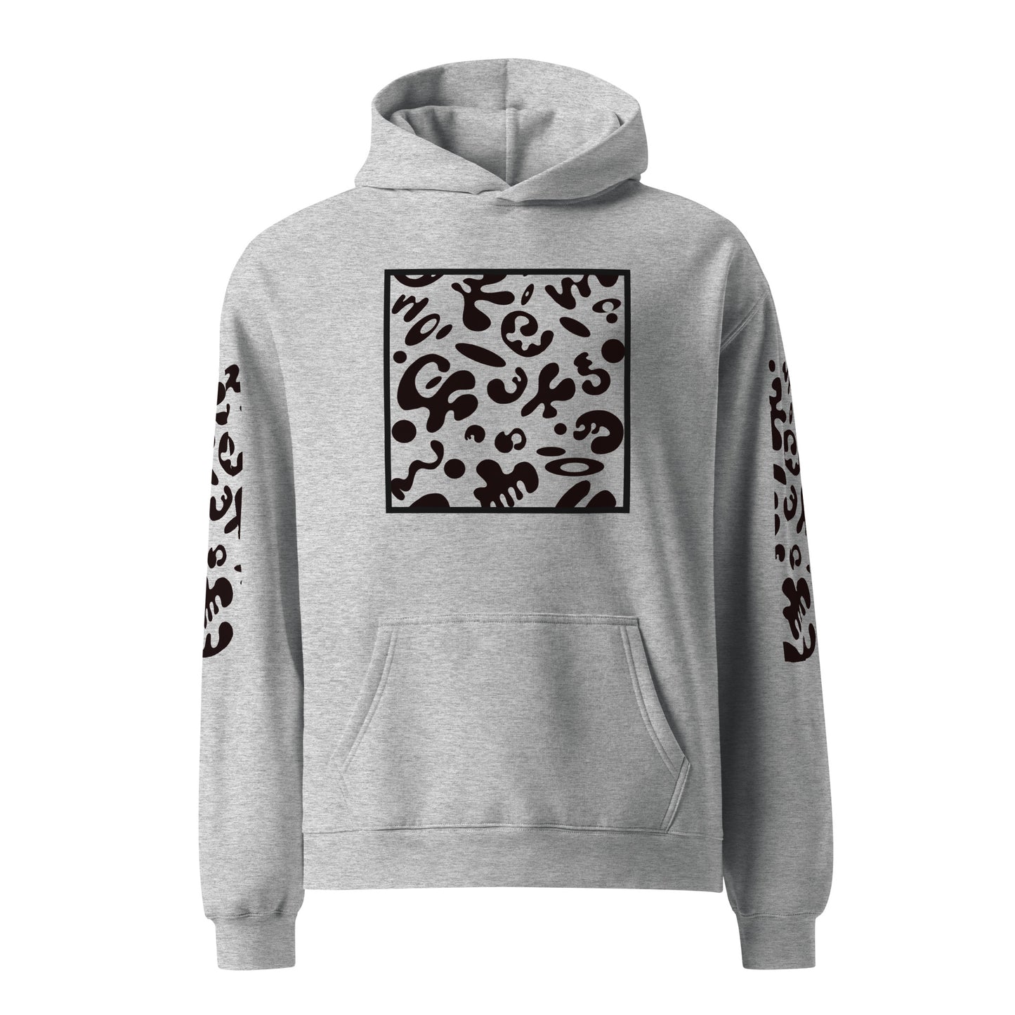 ADORN'D MULTI PRINT UNISEX OVERSIZED HOODIE