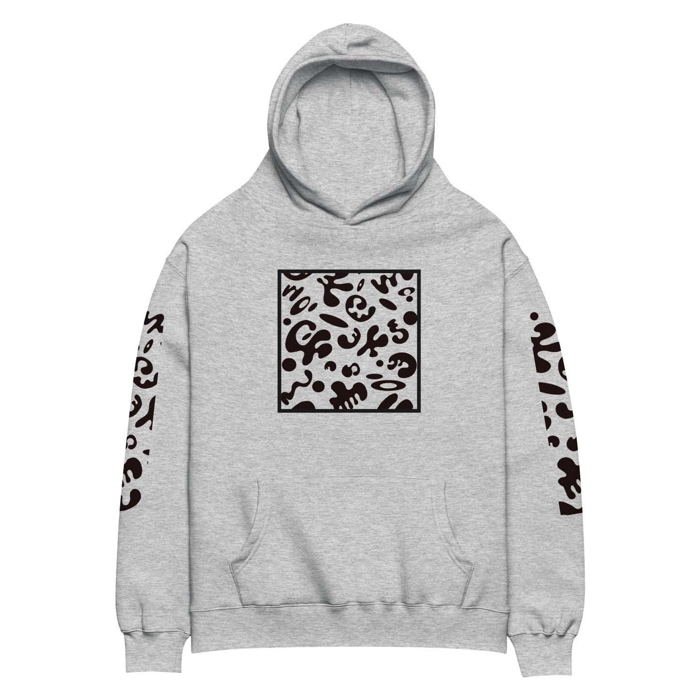 ADORN'D MULTI PRINT UNISEX OVERSIZED HOODIE