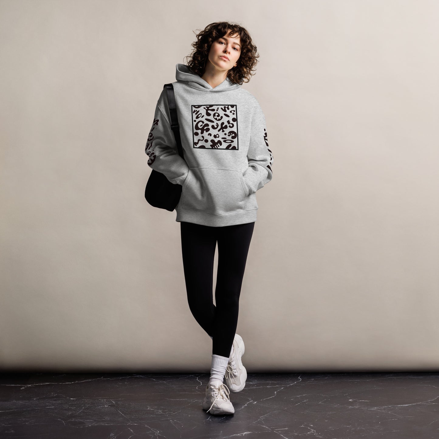 ADORN'D MULTI PRINT UNISEX OVERSIZED HOODIE