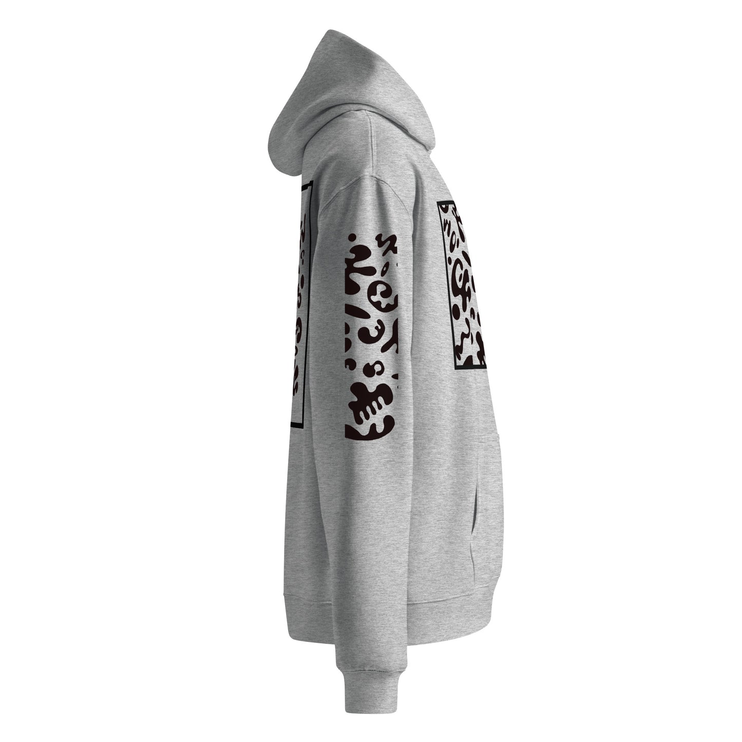 ADORN'D MULTI PRINT UNISEX OVERSIZED HOODIE