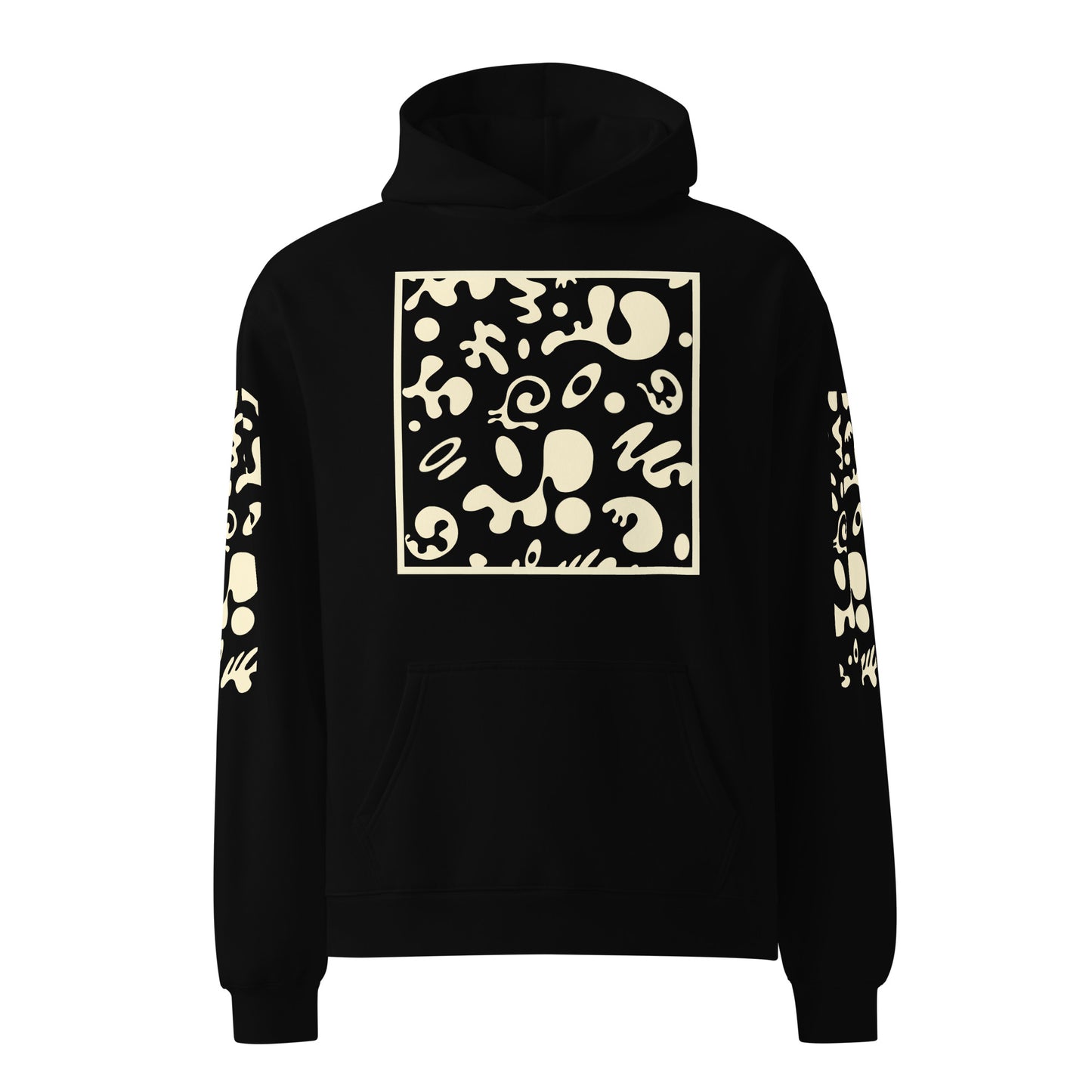 ADORN'D MULTI PRINT UNISEX OVERSIZED HOODIE