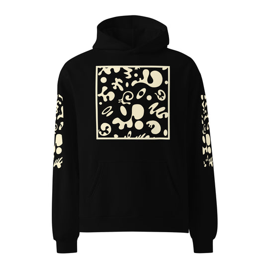 ADORN'D MULTI PRINT UNISEX OVERSIZED HOODIE