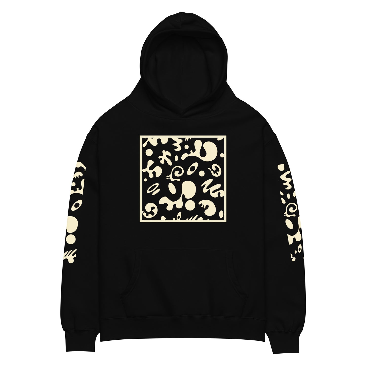 ADORN'D MULTI PRINT UNISEX OVERSIZED HOODIE